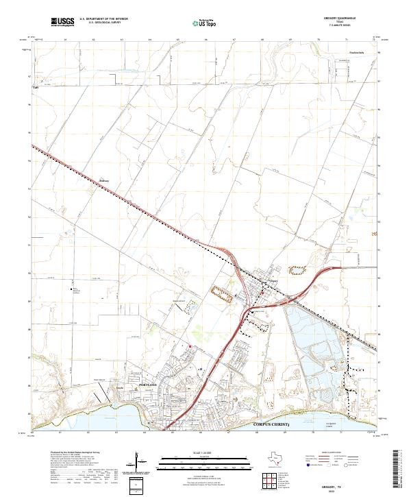 Gregory topographic map thumbnail