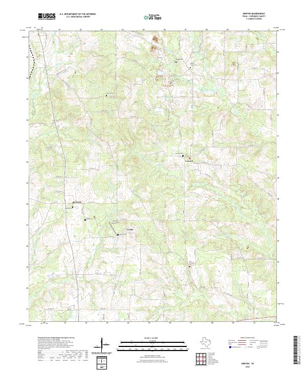 Griffin topographic map thumbnail