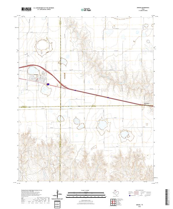 Groom topographic map thumbnail