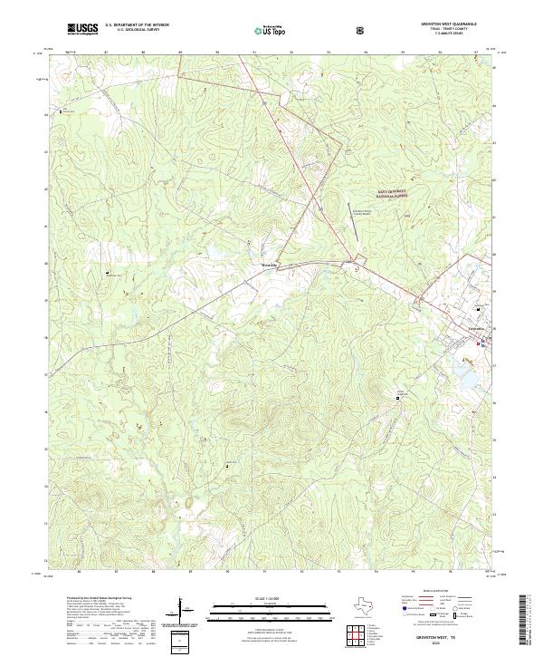 Groveton West topographic map thumbnail