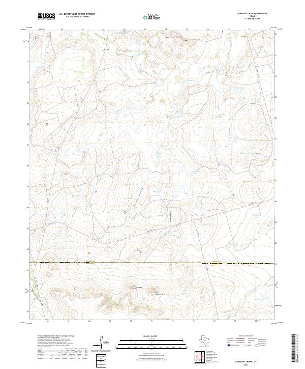 Gunsight Draw topographic map thumbnail
