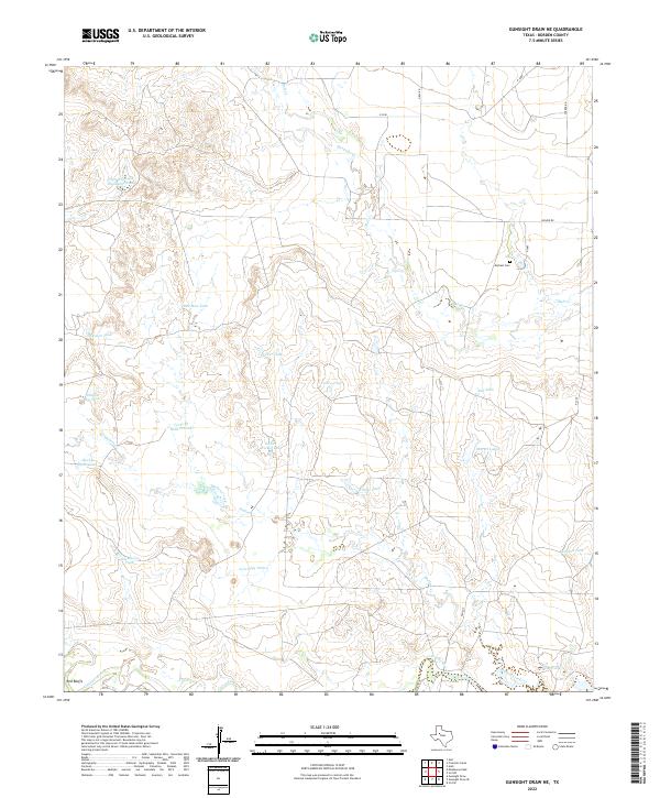 Gunsight Draw NE topographic map thumbnail