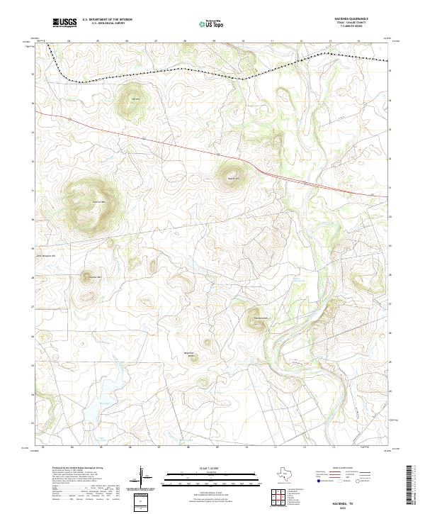 Hacienda topographic map thumbnail