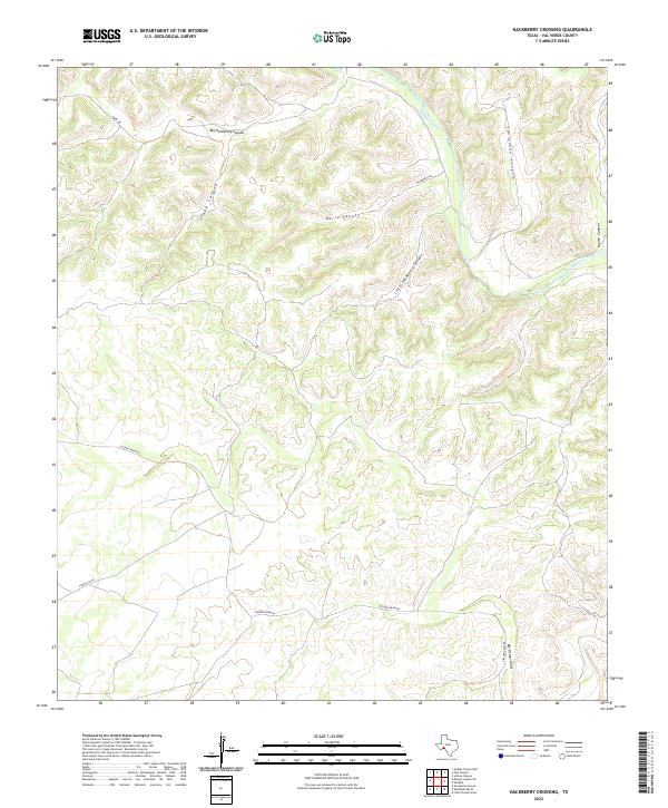 Hackberry Crossing 2022 topographic map thumbnail