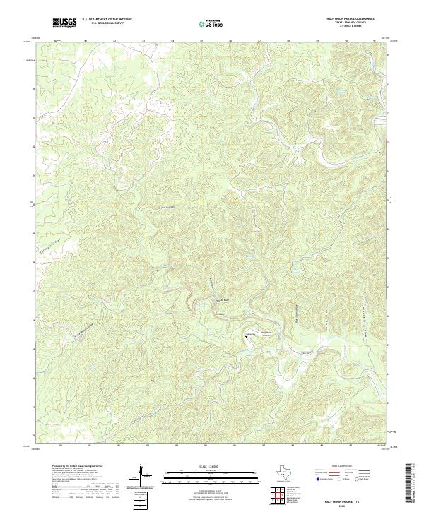 Half Moon Prairie topographic map thumbnail
