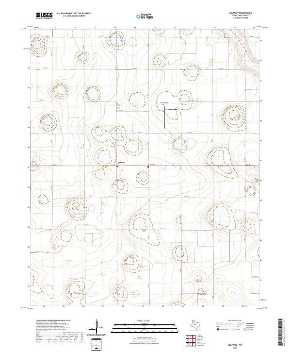 Halfway topographic map thumbnail