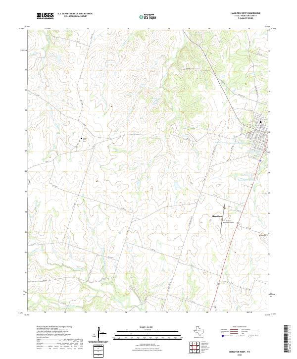 Hamilton West 2022 topographic map thumbnail