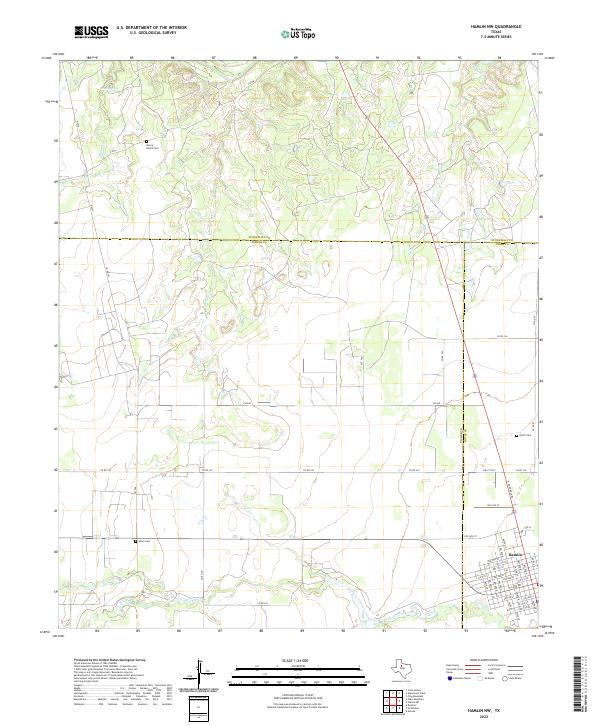 Hamlin NW topographic map thumbnail