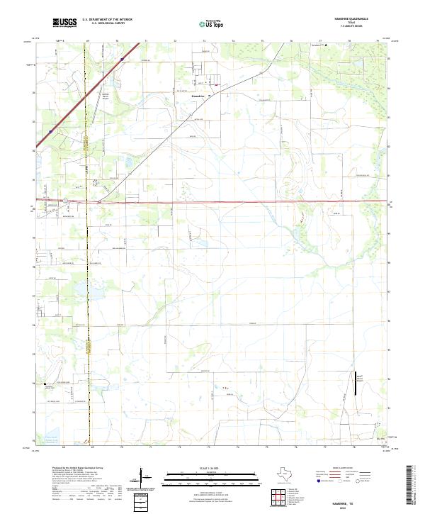 Hamshire topographic map thumbnail