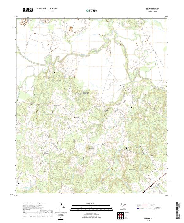 Hanover topographic map thumbnail