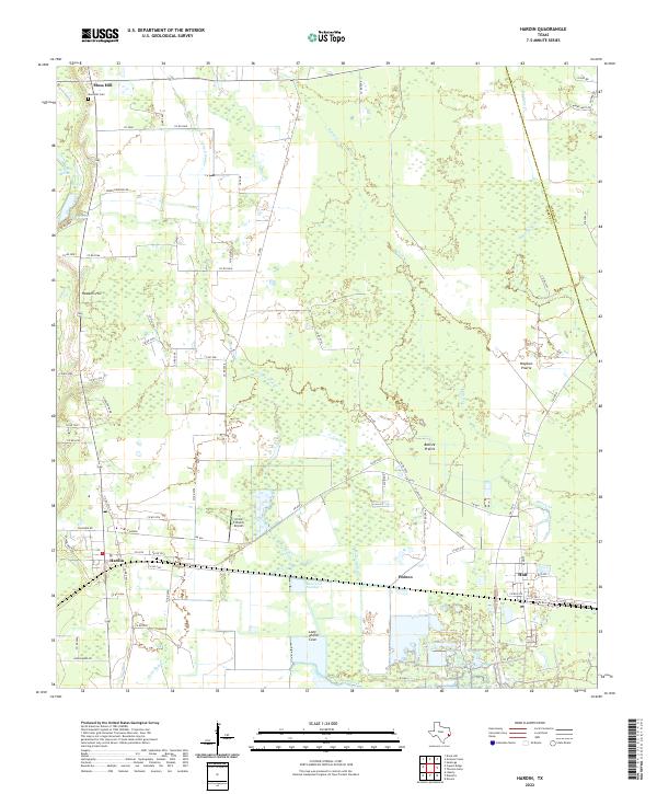 Hardin topographic map thumbnail