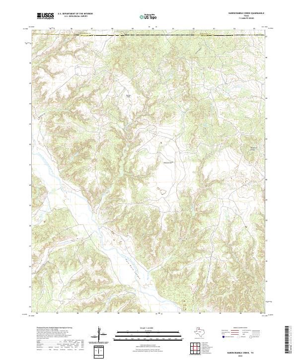 Hardscrabble Creek topographic map thumbnail