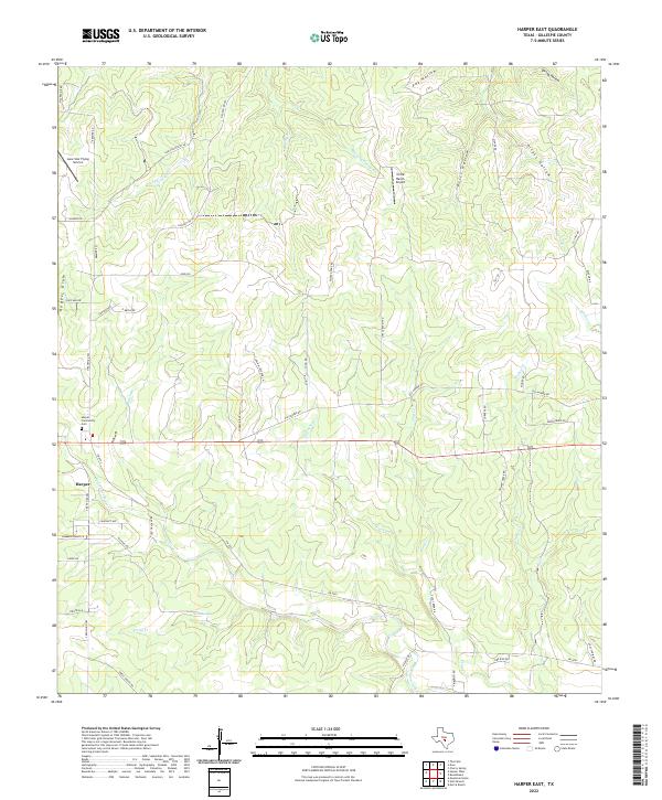 Harper East topographic map thumbnail