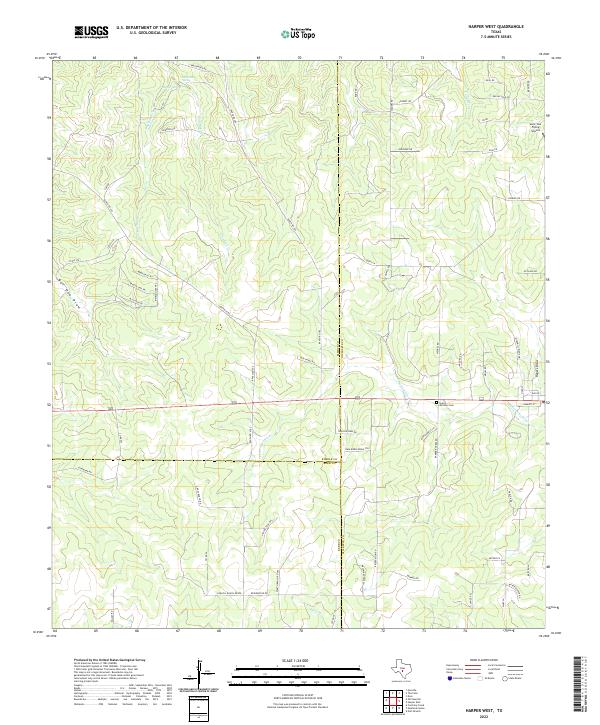 Harper West 2022 topographic map thumbnail