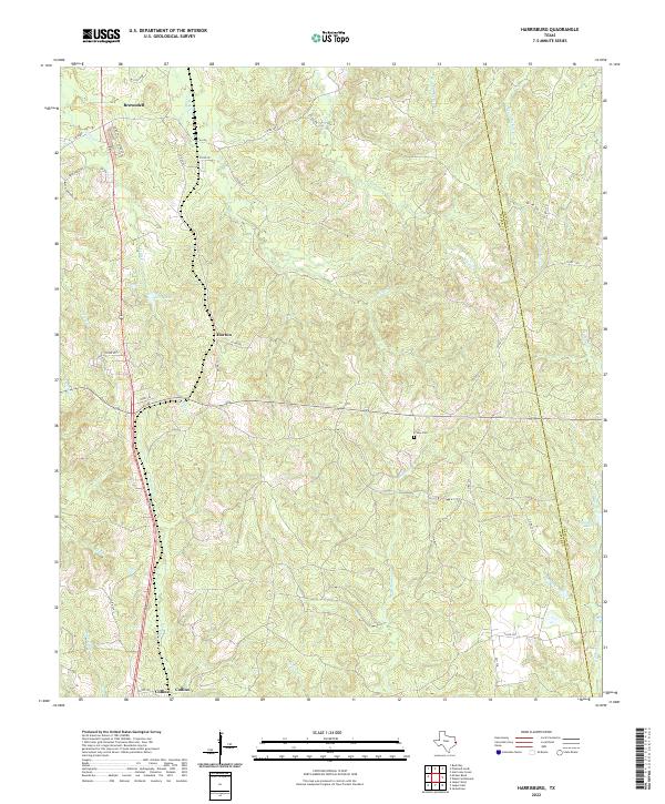 Harrisburg topographic map thumbnail
