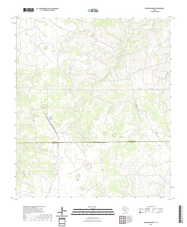 Harrison Ranch 2022 topographic map thumbnail