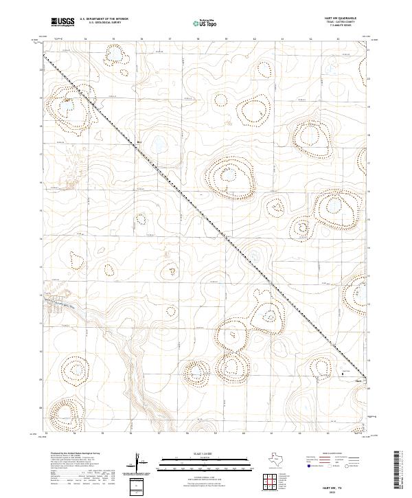 Hart NW topographic map thumbnail
