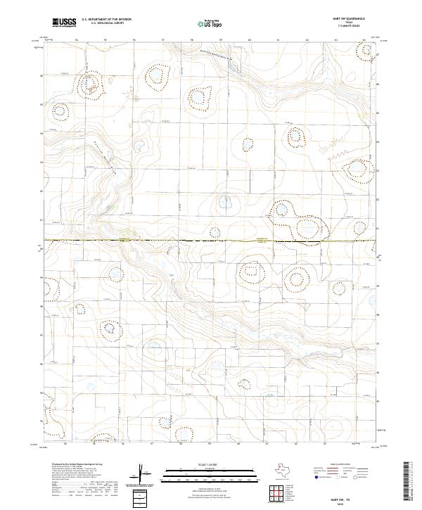 Hart SW topographic map thumbnail