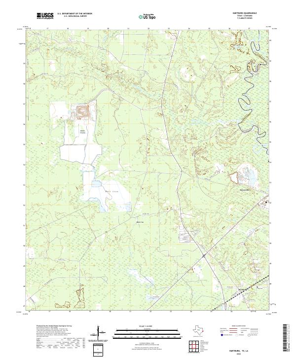 Hartburg 2022 topographic map thumbnail