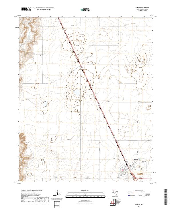 Hartley topographic map thumbnail