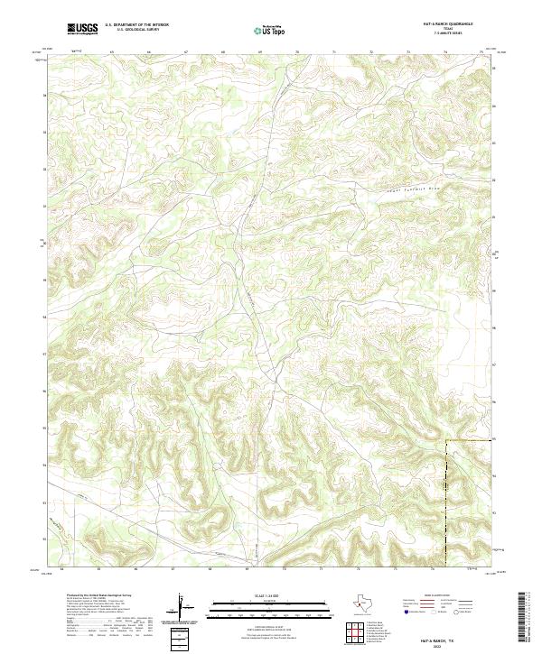 Hat-A Ranch topographic map thumbnail