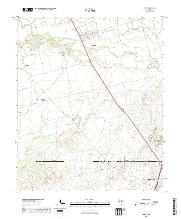 Hawley topographic map thumbnail