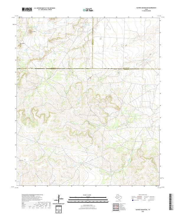 Hayrick Mountain 2022 topographic map thumbnail