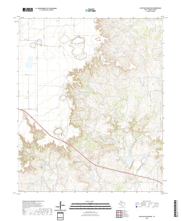 Haystack Mountain topographic map thumbnail