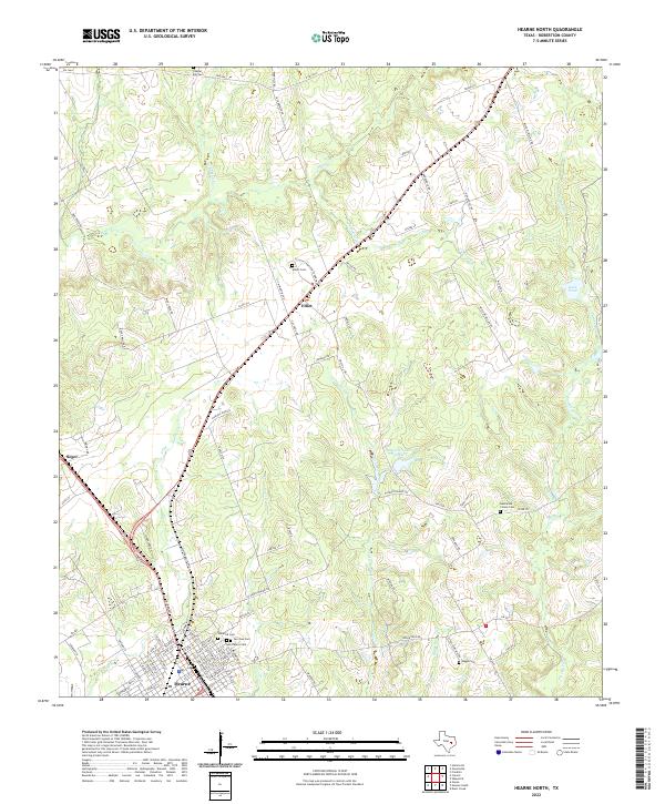 Hearne North topographic map thumbnail
