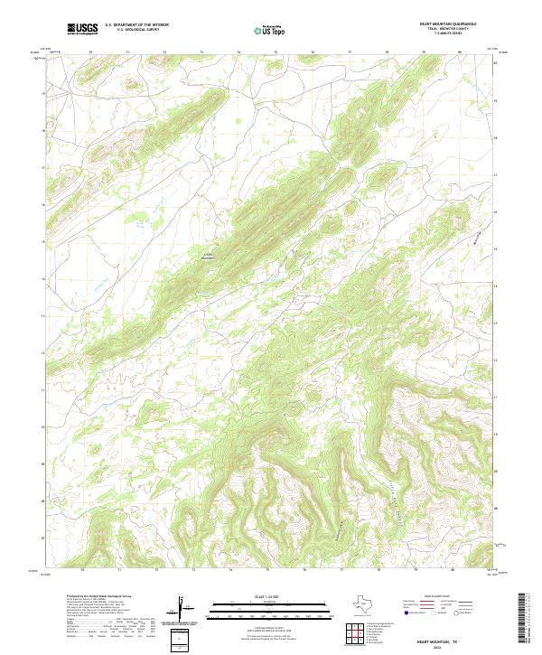 Heart Mountain topographic map thumbnail