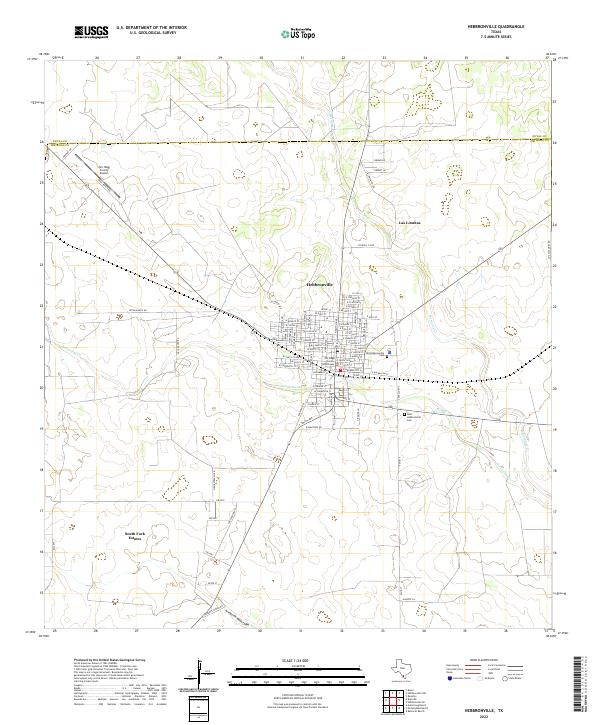 Hebbronville topographic map thumbnail