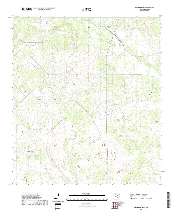 Hebbronville NW topographic map thumbnail