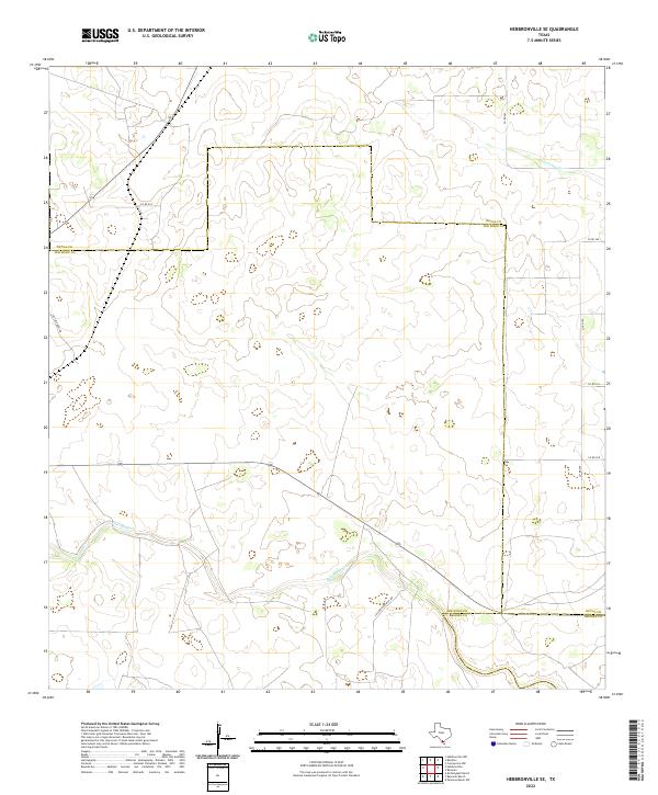 Hebbronville SE topographic map thumbnail