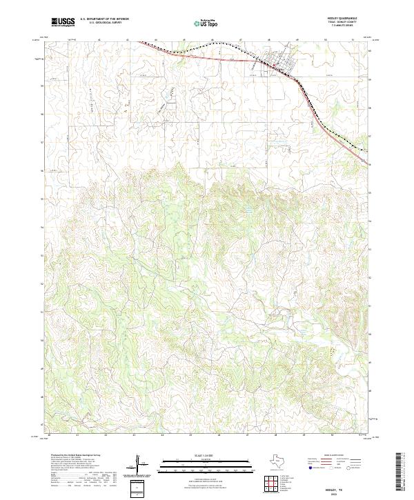 Hedley topographic map thumbnail