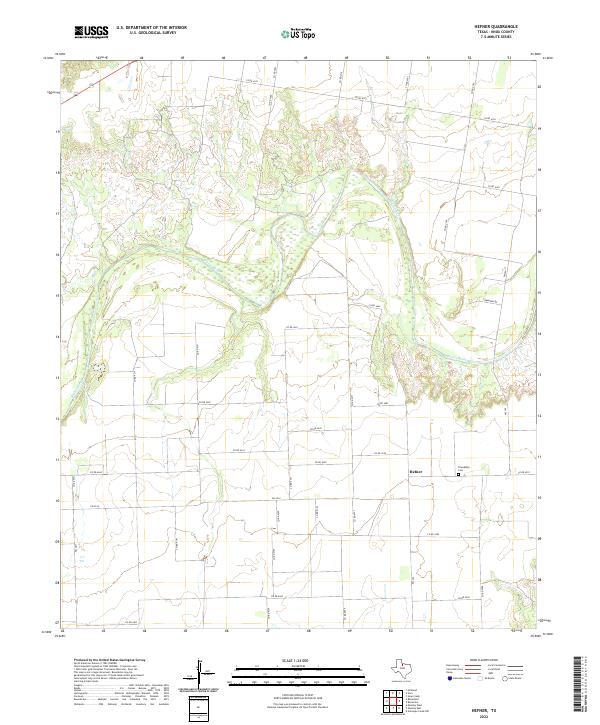 Hefner topographic map thumbnail