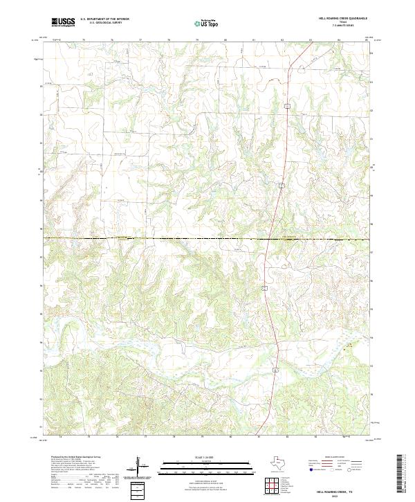 Hell Roaring Creek topographic map thumbnail