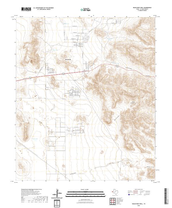 Helms West Well topographic map thumbnail