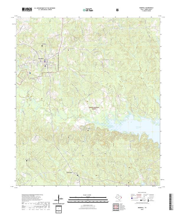 Hemphill topographic map thumbnail