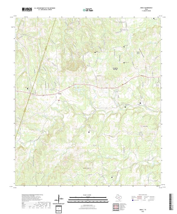 Henly topographic map thumbnail