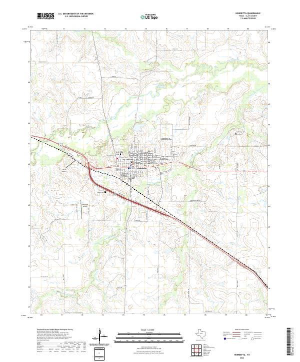 Henrietta topographic map thumbnail