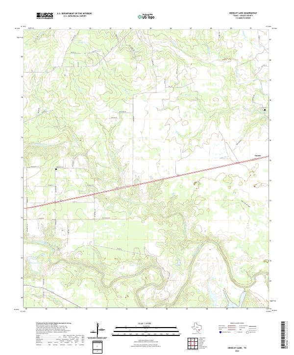 Hensley Lake topographic map thumbnail