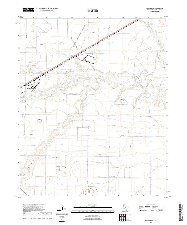Hereford SE 2022 topographic map thumbnail