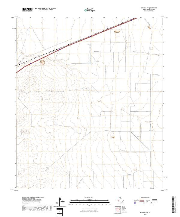 Hermosa SW topographic map thumbnail
