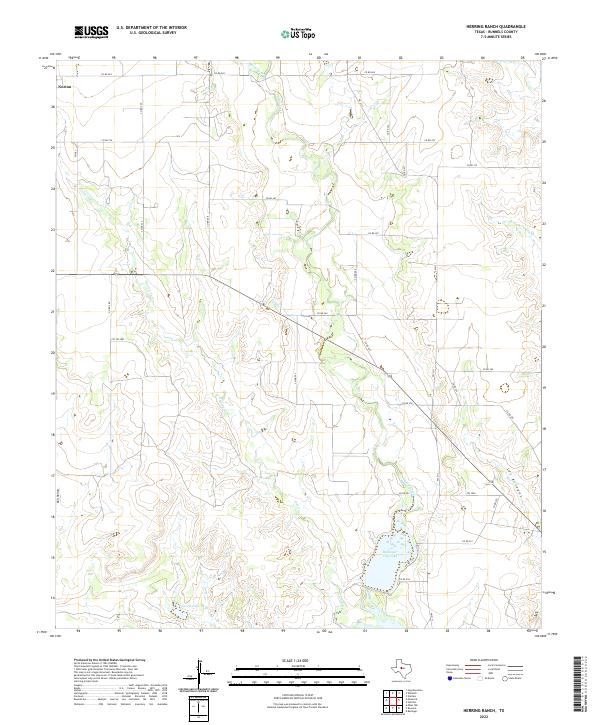 Herring Ranch topographic map thumbnail