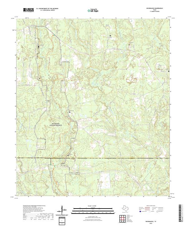 Hicksbaugh topographic map thumbnail