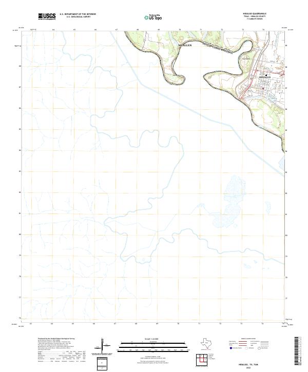 Hidalgo topographic map thumbnail