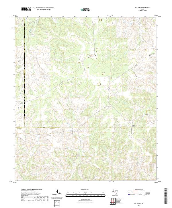 Hill Ranch topographic map thumbnail
