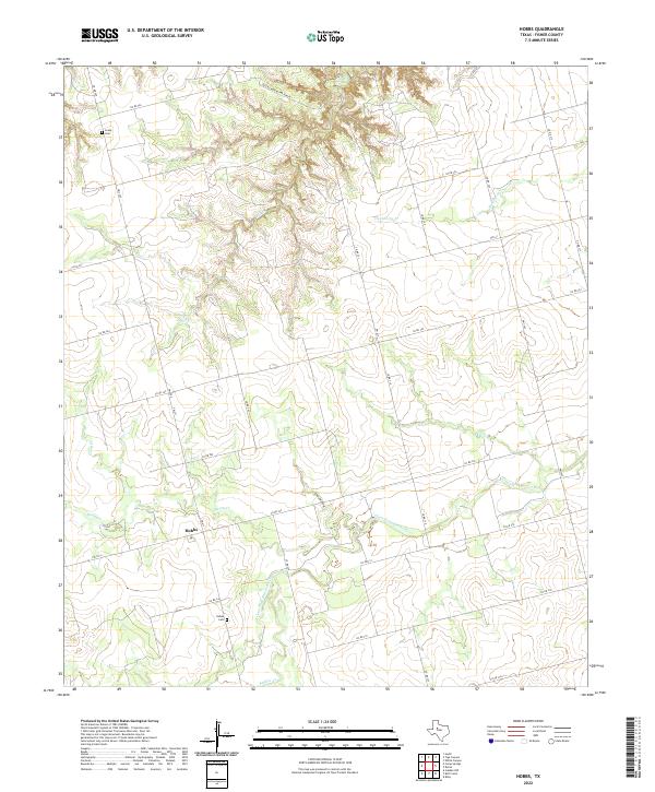 Hobbs 2022 topographic map thumbnail