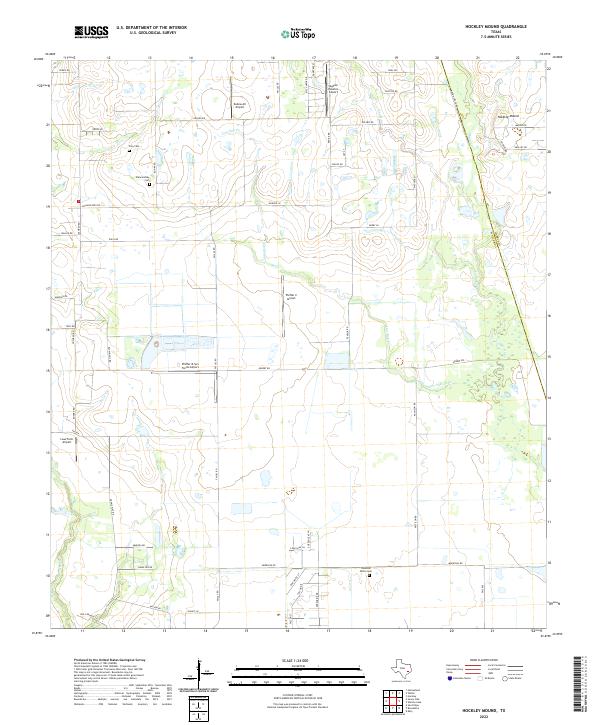 Hockley Mound topographic map thumbnail