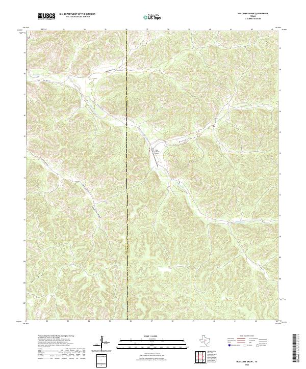 Holcomb Draw topographic map thumbnail